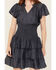 Image #3 - Ariat Women's Stellar Tiered Short Sleeve Mini Denim Dress, , hi-res