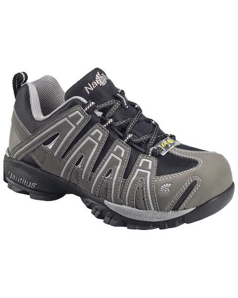 Image #1 - Nautilus Men's ESD  Lace Up Work Shoes, Grey, hi-res