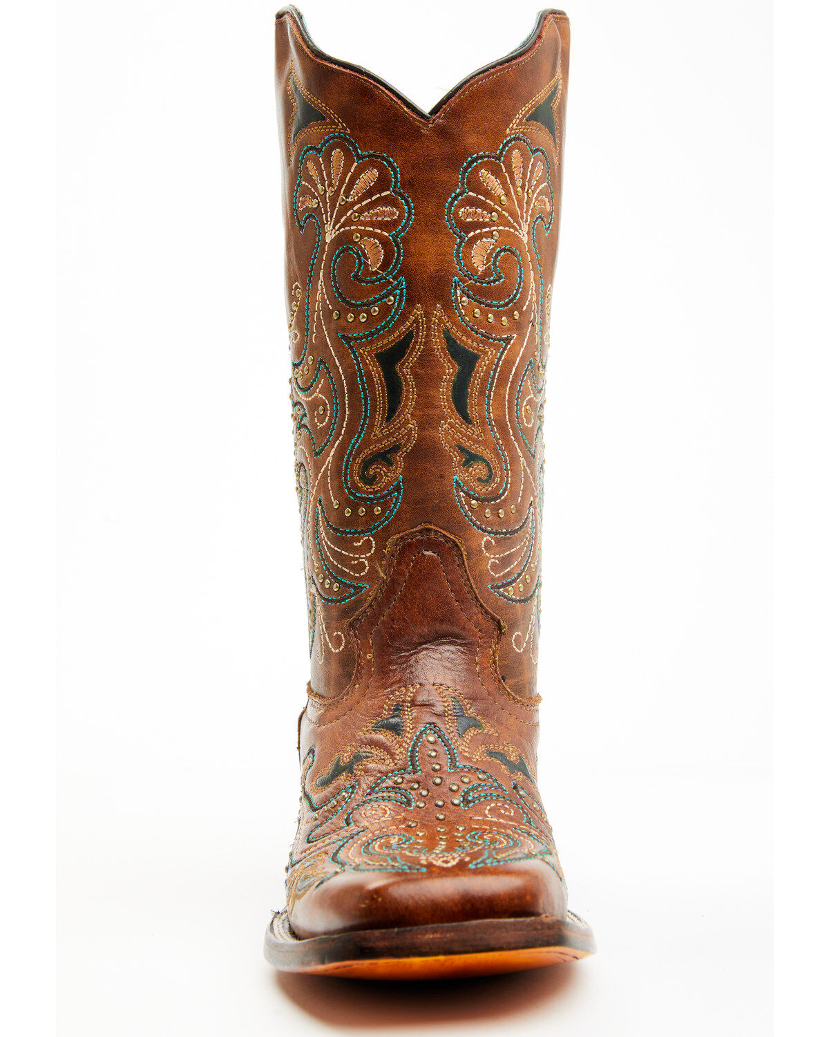Image #4 - Corral Women's Embroidered Western Boots - Broad Square Toe, , hi-res