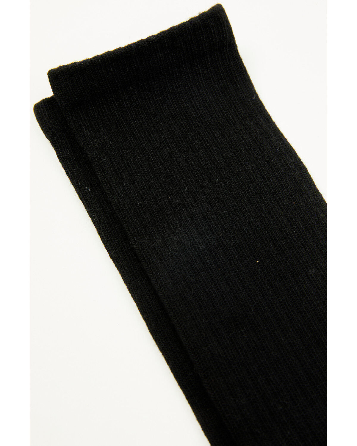 Image #2 - Boot Barn Women's Basic Over The Calf Socks - 3 Pack, Black, hi-res