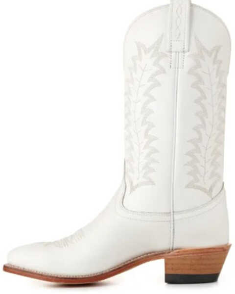 Image #3 - Old West Women's Western Boots - Pointed Toe , White, hi-res