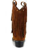 Image #7 - Shyanne® Girls' Fringe Snip Toe Western Boots, Brown, hi-res