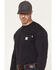 Image #4 - Carhartt Men's FR Force&reg; Irvine Wrench Bolt Long Sleeve Work Pocket T-Shirt, Black, hi-res