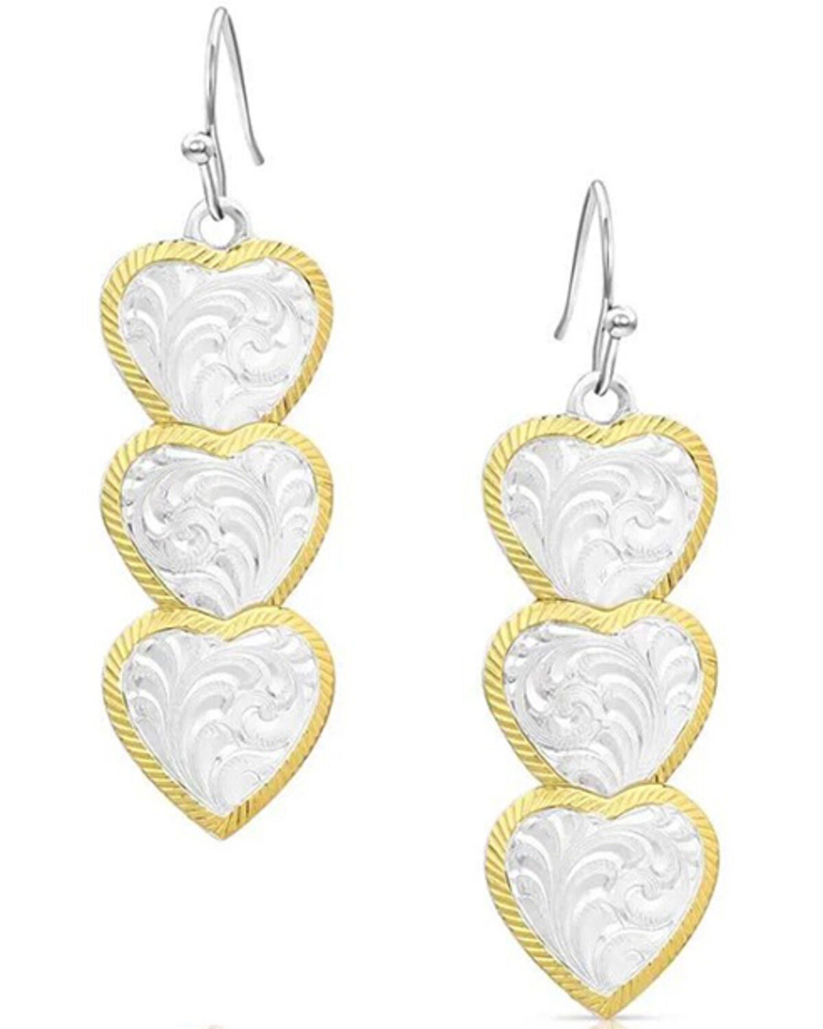 Montana Silversmiths Women's Pure Heart Earrings, Multi, hi-res