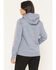 Image #4 - Carhartt Women's Relaxed Fit Midweight Logo Sleeve Graphic Hoodie, Navy, hi-res