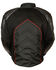 Image #3 - Milwaukee Leather Men's Combo Leather Textile Mesh Racer Jacket, Black/red, hi-res