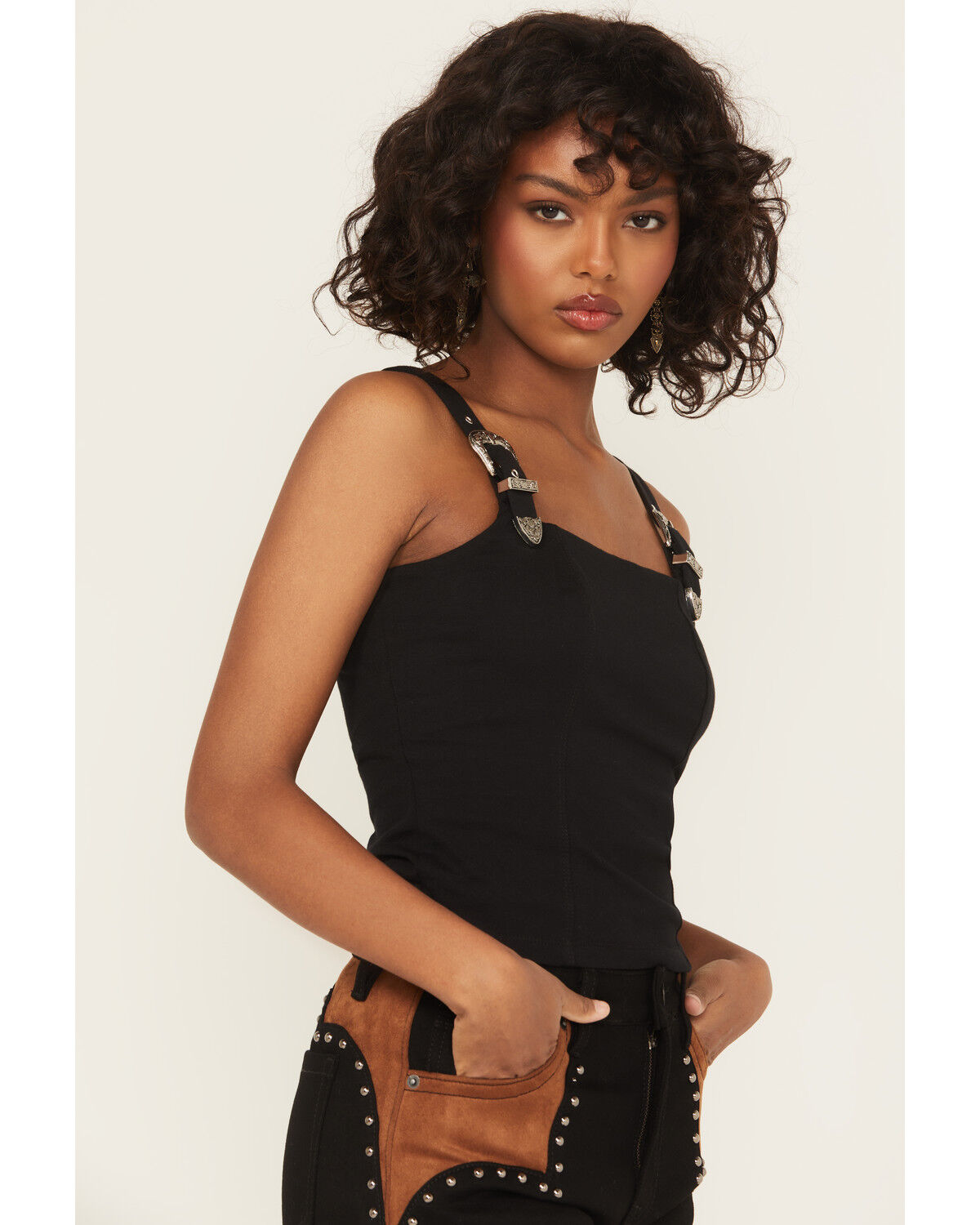 Product Name:  Rock & Roll Denim Women's Buckle Tank Top