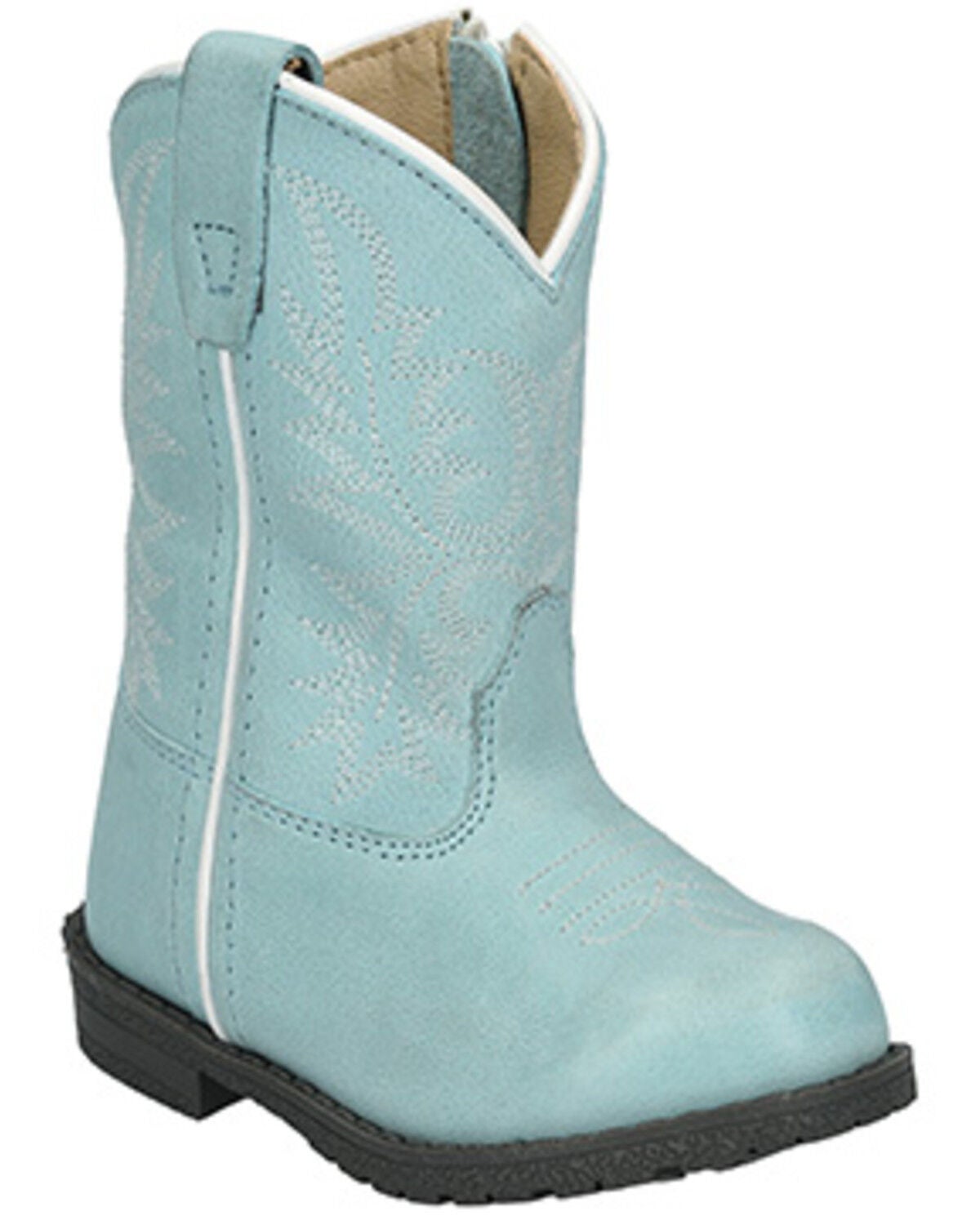 Smoky Mountain Toddler Girls' Hopalong Western Boots - Round Toe, Light Blue, hi-res