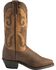 Image #2 - Sage Boots by Abilene Women's 2-Tone Cutout Western Boots, Distressed, hi-res