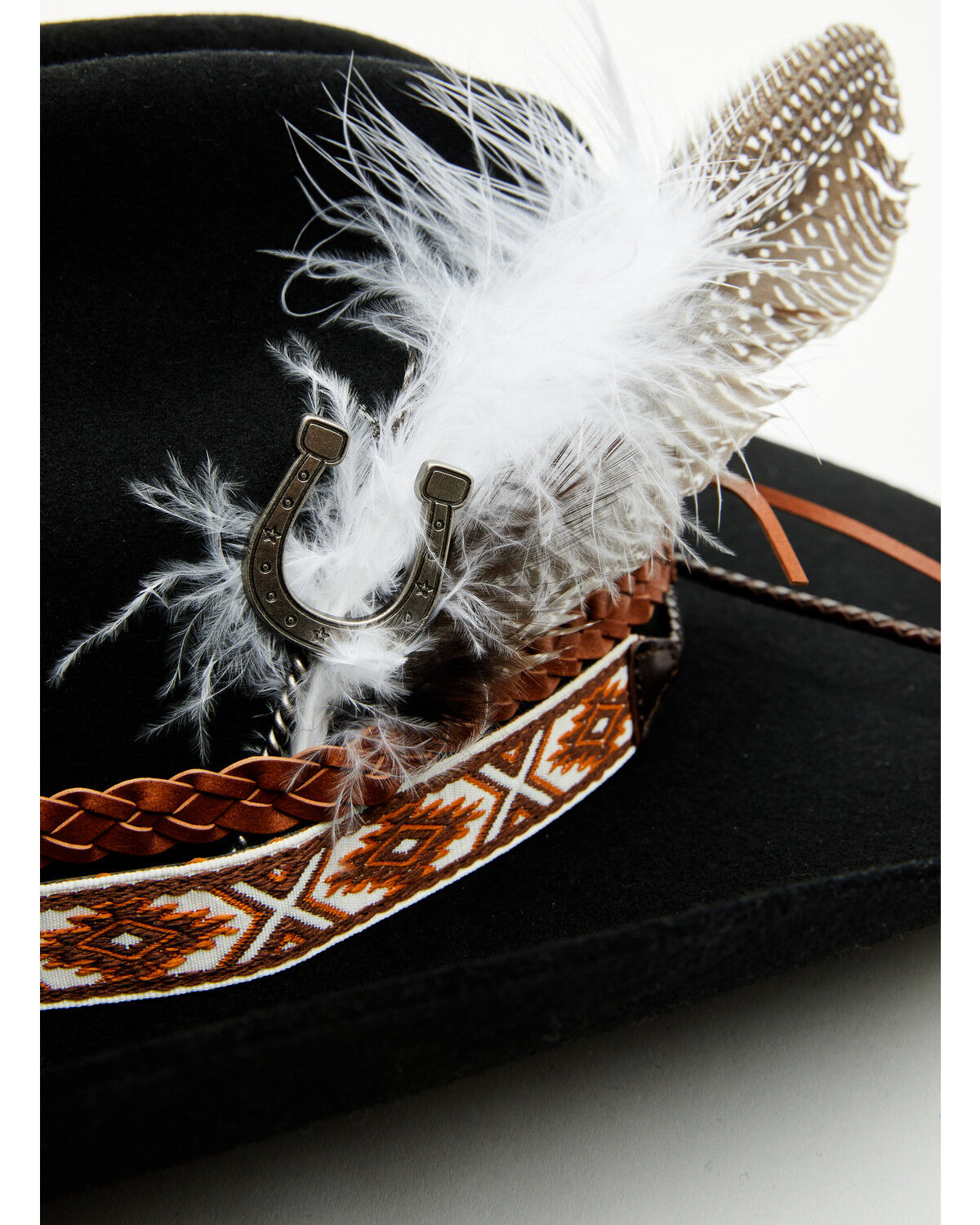 Image #3 - Boot Barn Southwestern Western Hat Accessory Set, Rust Copper, hi-res