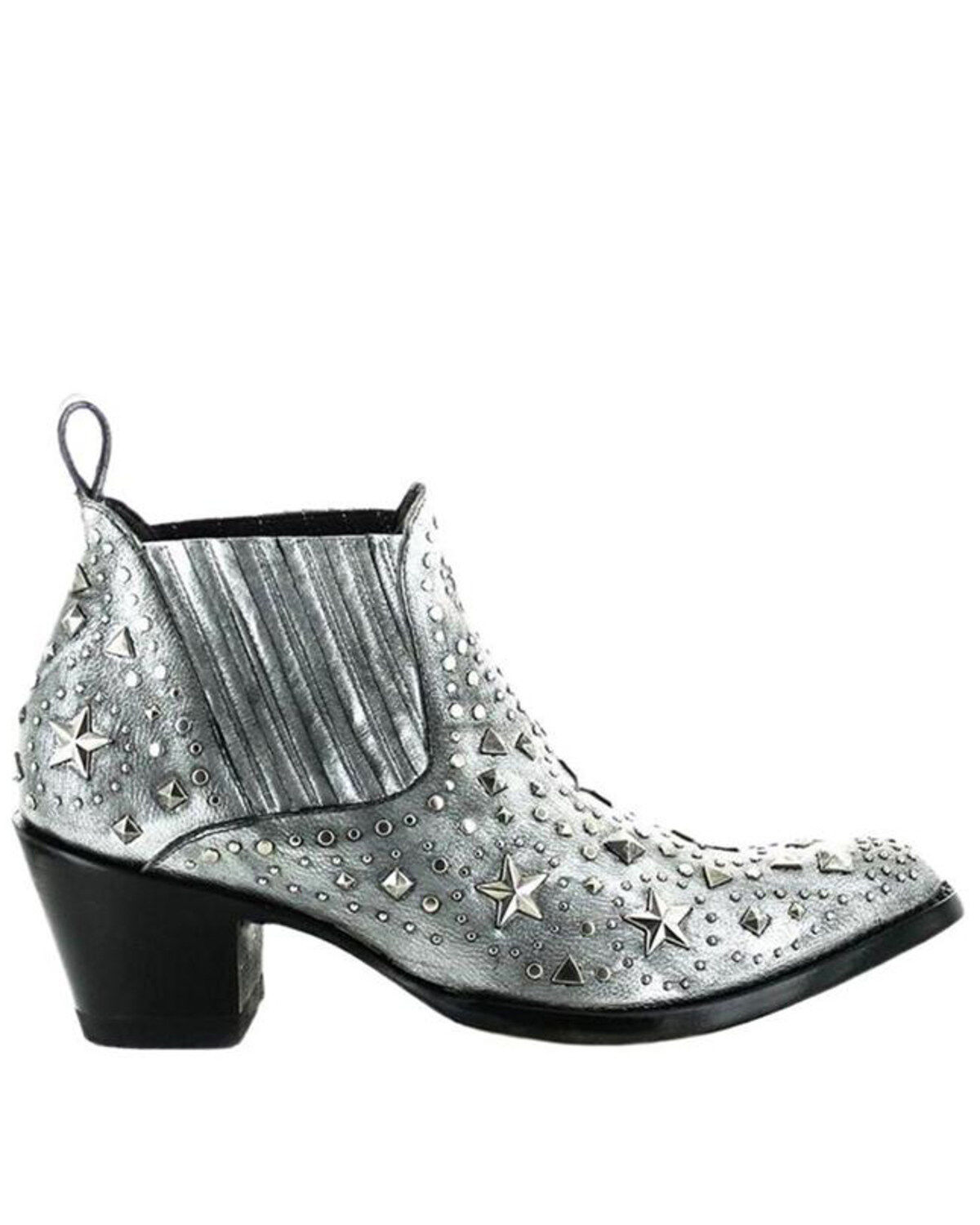 Image #2 - Old Gringo Women's Metal Star Fashion Booties - Pointed Toe, , hi-res
