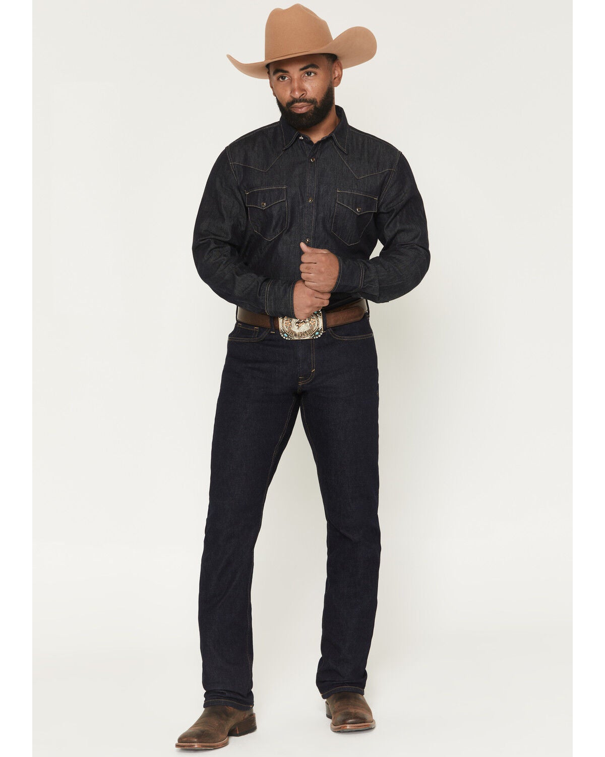 Image #1 - Cody James Black 1978&reg; Men's Rinse Wash Tyler Slim Straight Stretch Denim Jeans, Dark Wash, hi-res