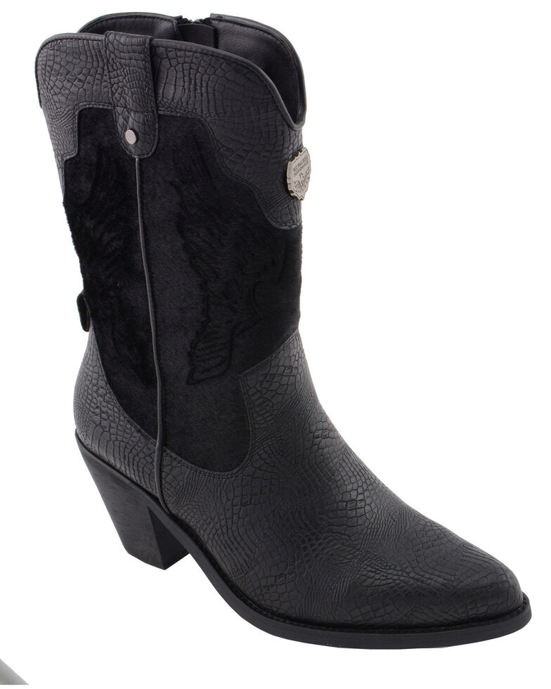 Milwaukee Leather Women's Snake Print Western Boots - Pointed Toe ...
