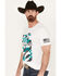 Image #2 - RANK 45® Men's Logo Graphic Short Sleeve T-Shirt, Light Blue, hi-res
