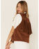 Maggie Sweet Women's Guajira Floral Fringe Vest, Tan, hi-res