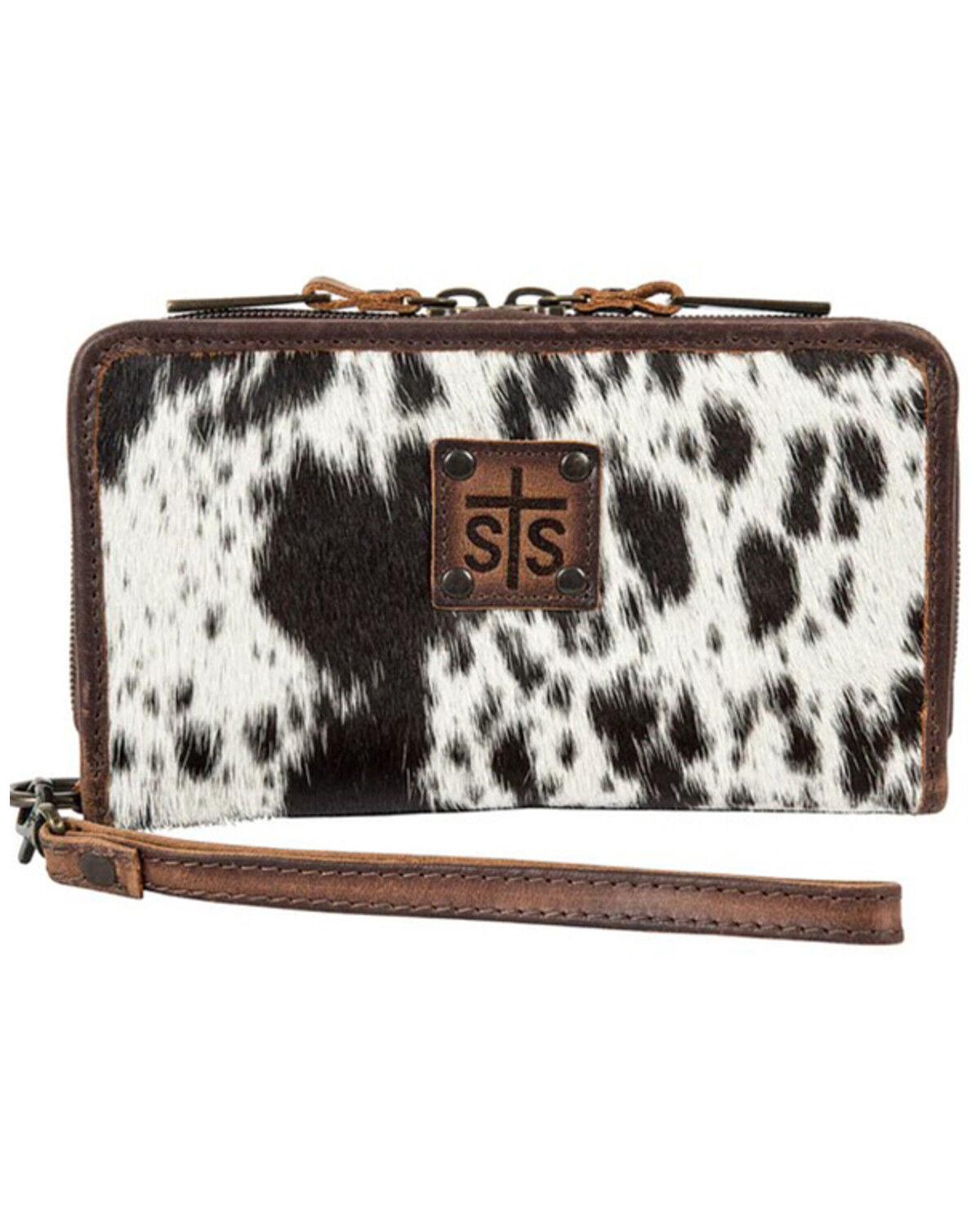 STS Ranchwear By Carroll Kacy Cowhide Organizer Wallet