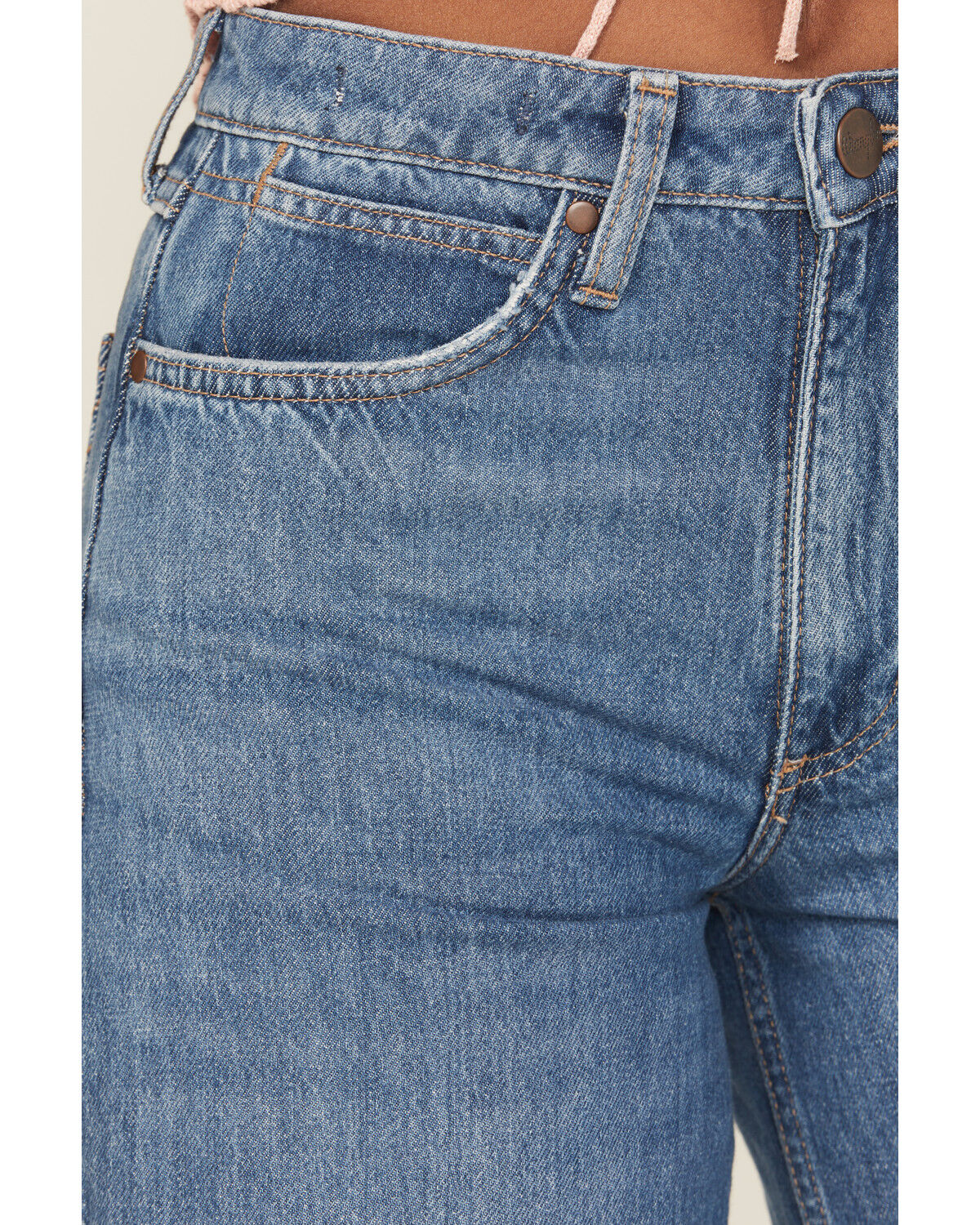 Product Name:  Wrangler Retro Women's Yvette Medium Wash High Rise Wide Leg Denim Jeans