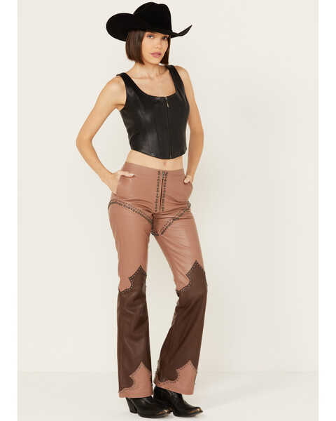 Understated Leather Women's Heart & Soul Pants , Chocolate, hi-res
