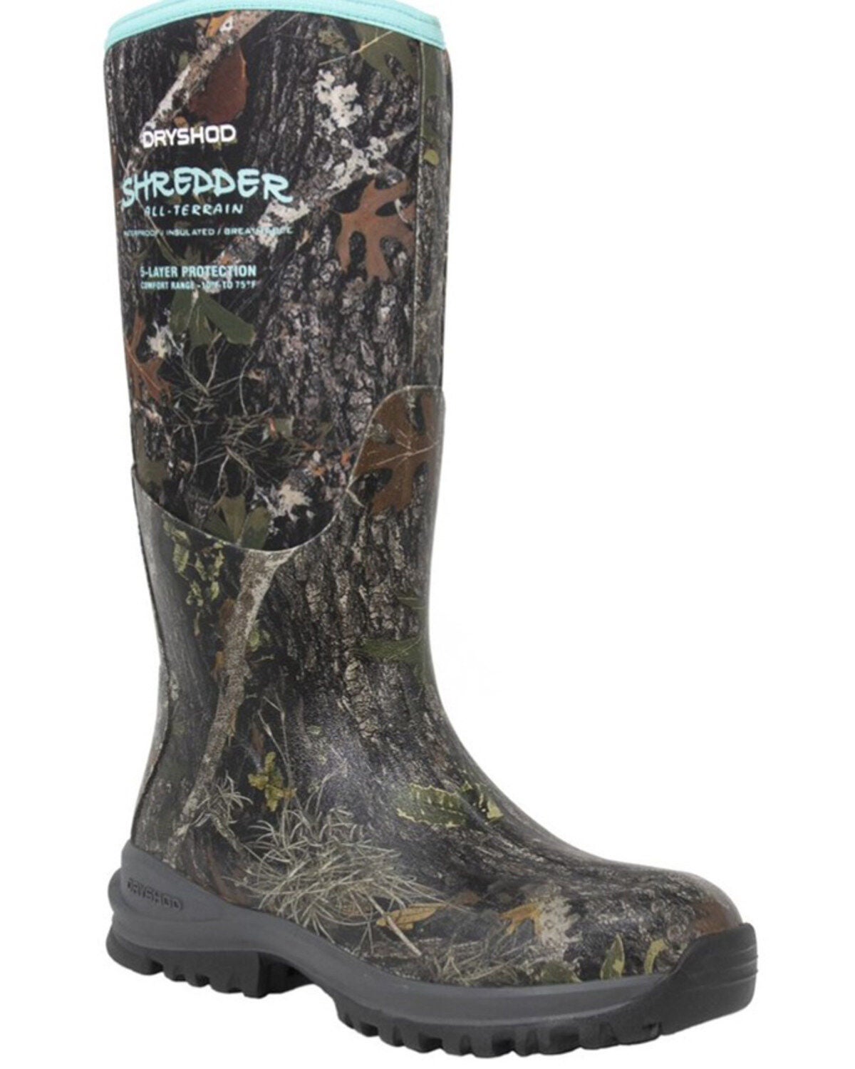 Dryshod Women's Shredder MXT Waterproof Boots - Round Toe, Camouflage, hi-res