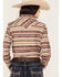 Image #4 - Rough Stock by Panhandle Women's Southwestern Striped Long Sleeve Western Pearl Snap Shirt, Brown, hi-res