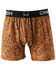Image #1 - Cinch Men's Leather Scroll Print Loose Fit Boxers, Brown, hi-res