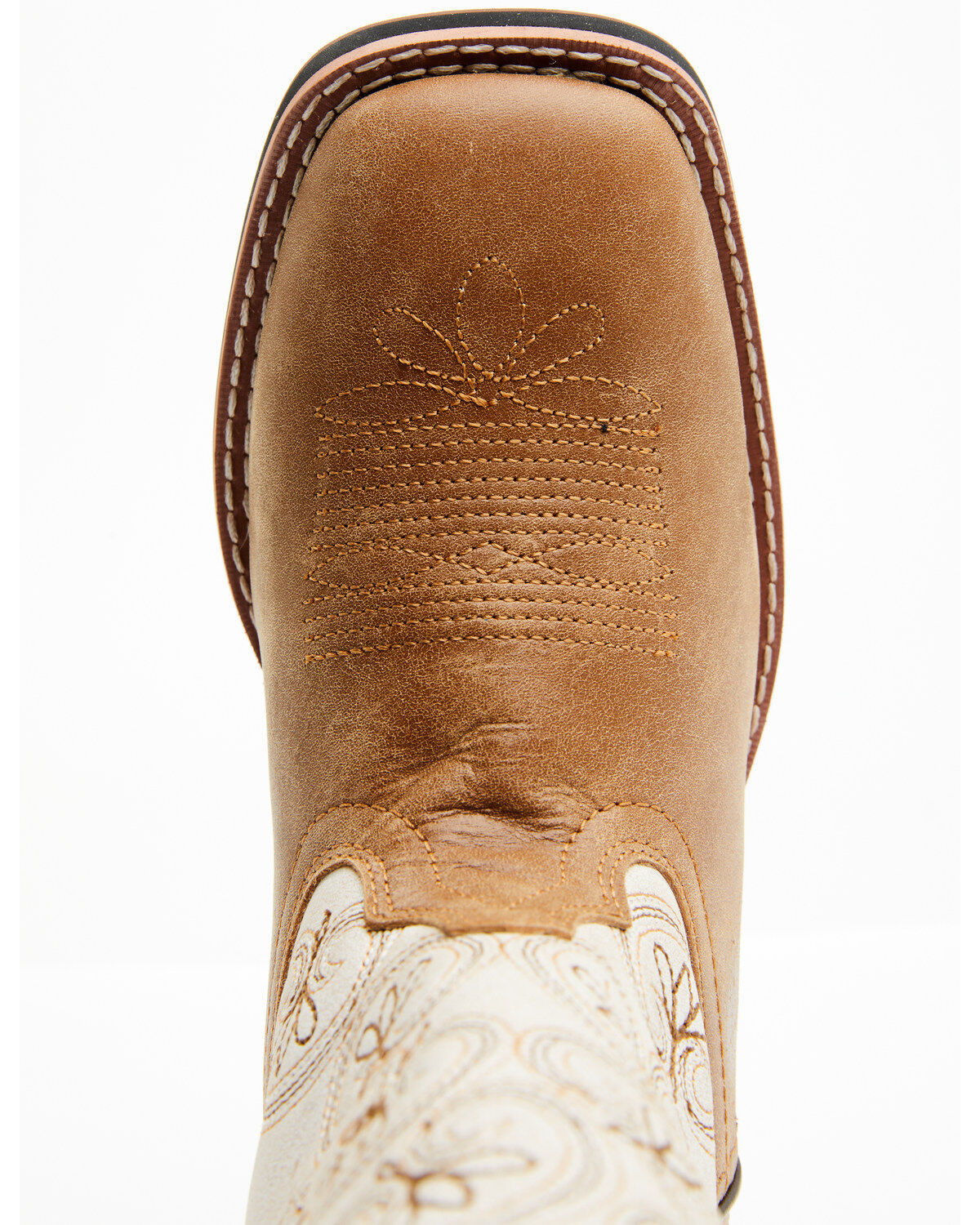Image #6 - Laredo Women's Erika Western Boots - Broad Square Toe, Camel, hi-res