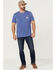 Image #2 - Flag & Anthem Men's Long Ridge Whiskey Burnout Graphic T-Shirt, Medium Blue, hi-res