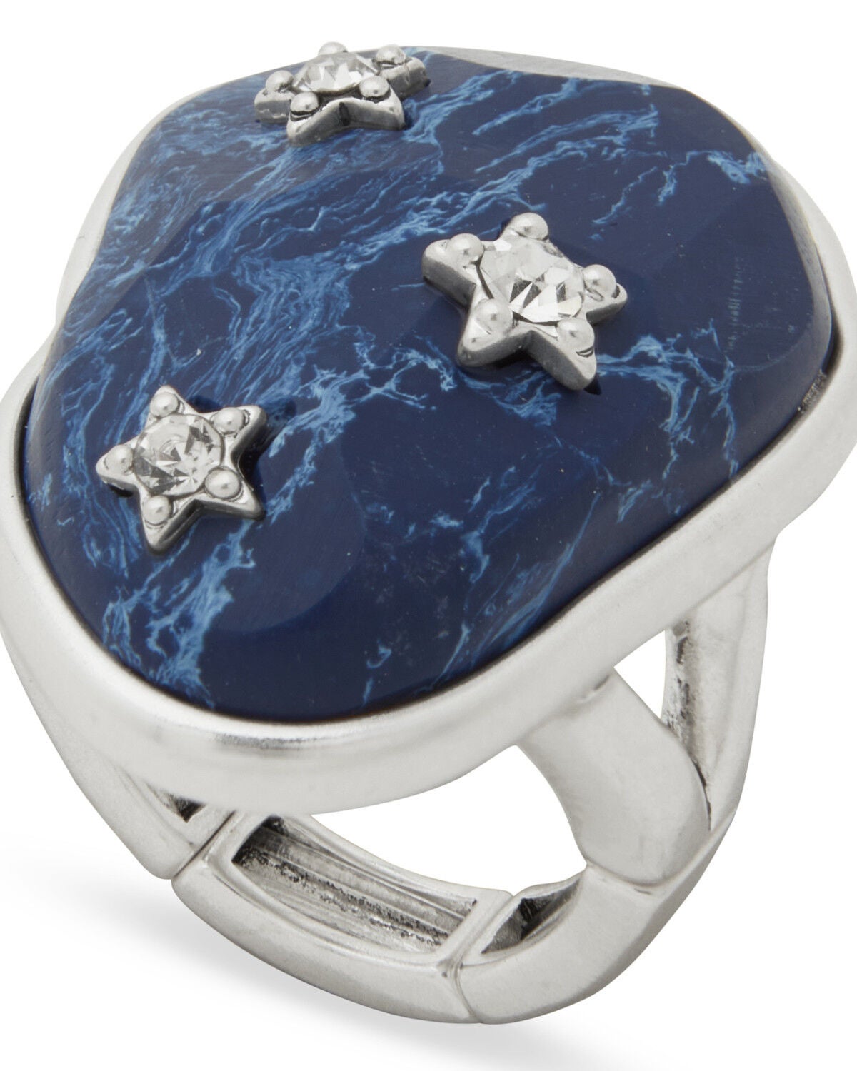 Image #1 - Lainey Wilson Women's Hold Me Star Statement ring, Silver, hi-res