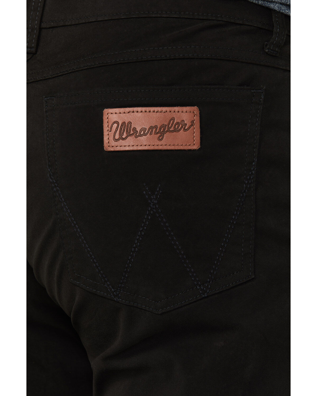 Image #4 - Wrangler Retro Men's Slim Fit Straight Leg Jeans, Black, hi-res