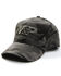 Smith & Wesson Men's Black Camo Print Logo Embroidered Ball Cap , Black, hi-res