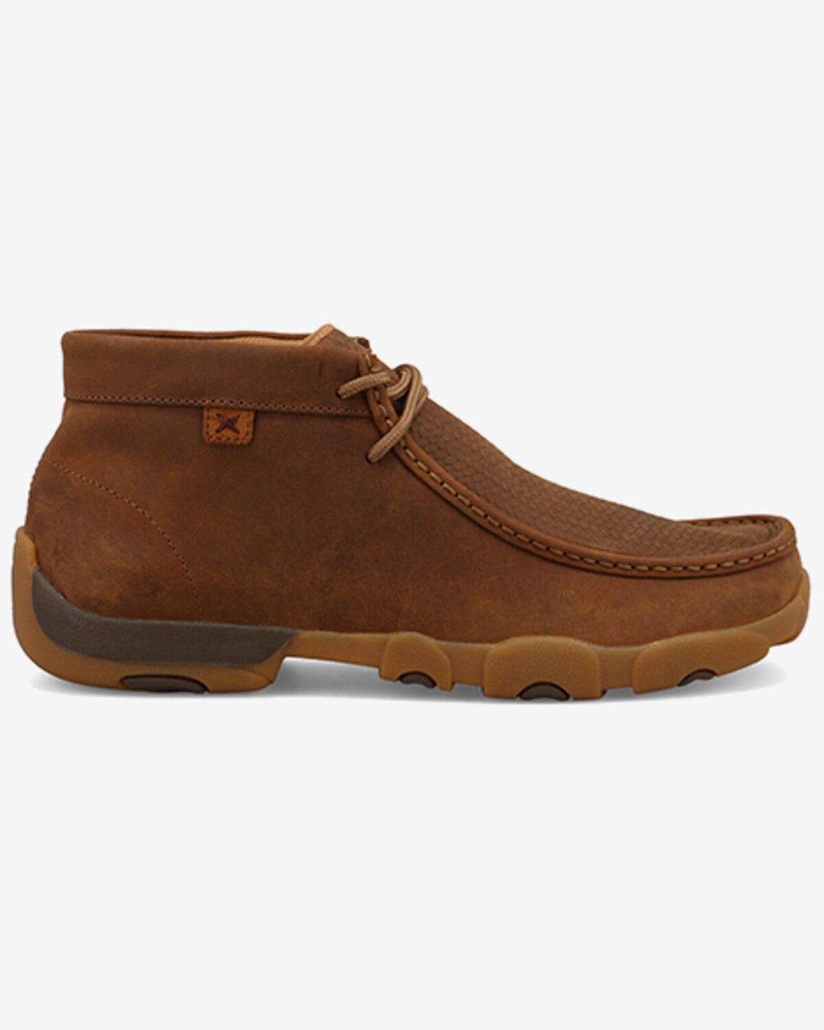 Image #2 - Twisted X Men's Distressed Chukka Driving Mocs, Saddle, hi-res