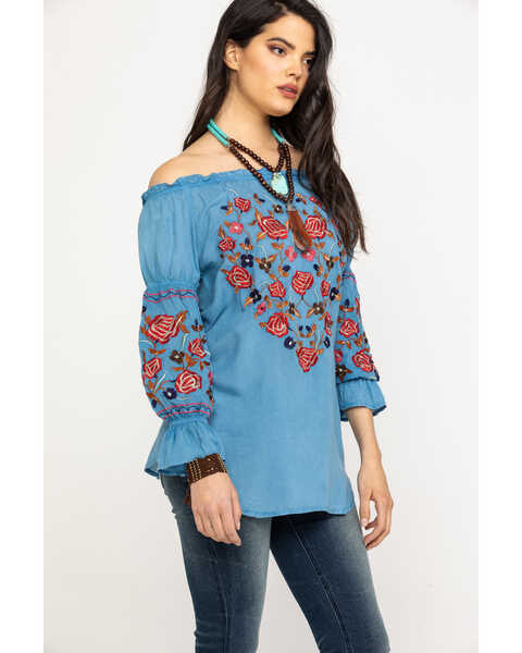 Image #3 - Honey Creek by Scully Women's Avalanche Peasant Blouse, , hi-res