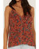 Idyllwind Women's Lurex Little Lace Tank Top, Pecan, hi-res