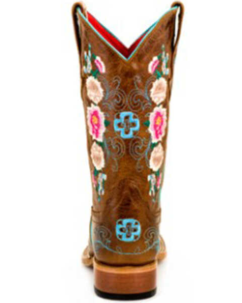 Image #5 - Macie Bean Little Girls' Honey Bunch Western Boots - Square Toe, Tan, hi-res