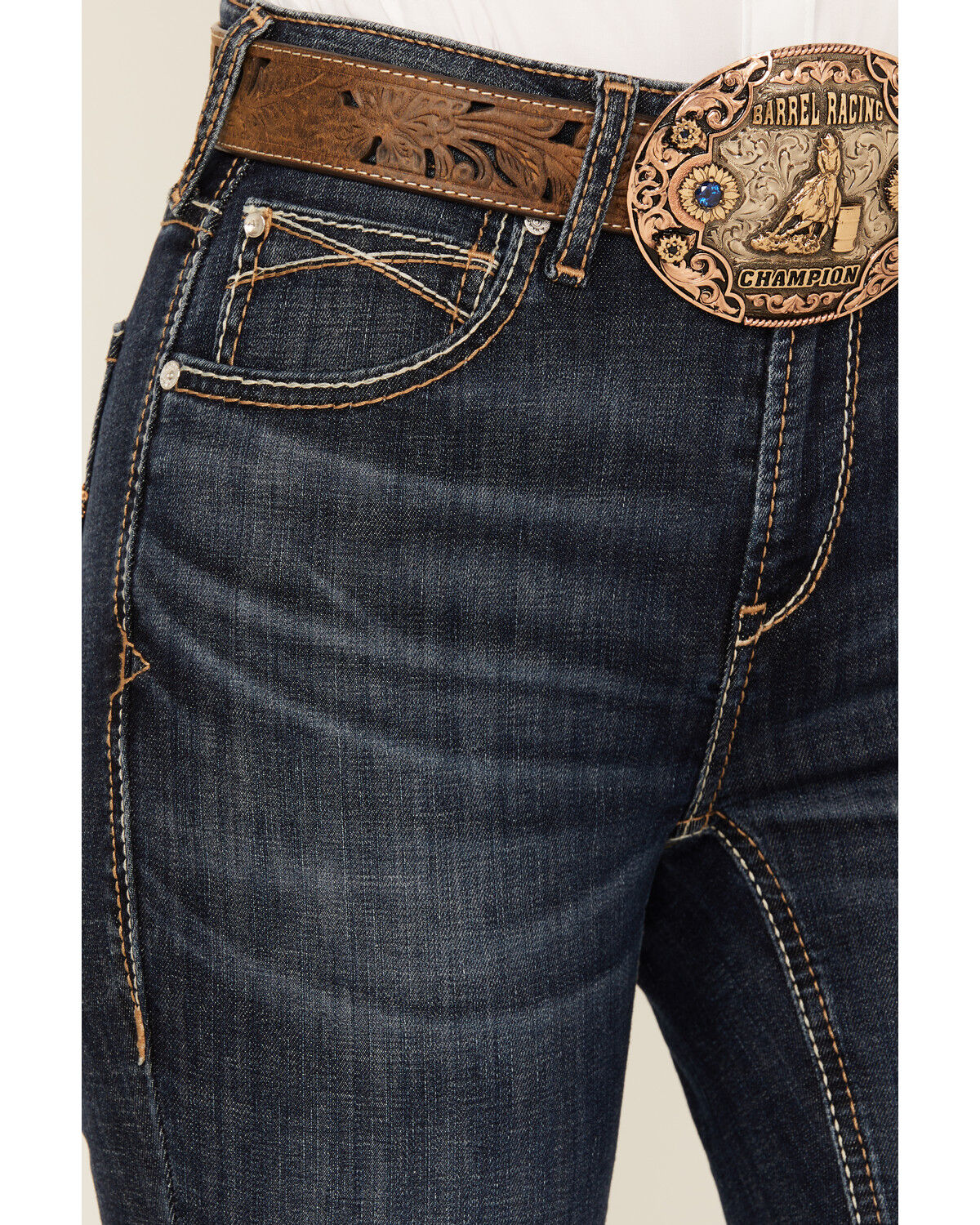 Product Name:  Ariat Women's Kimber Dark Wash High Rise Slim Trouser Stretch Denim Jeans
