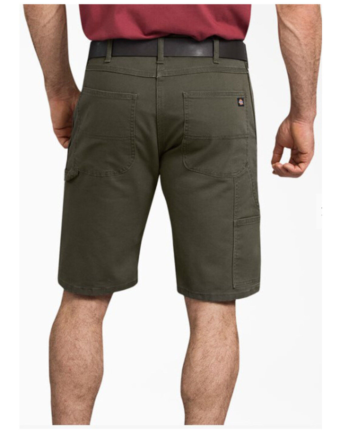 Image #2 - Dickies Men's Tough Max Duck 11" Carpenter Work Shorts, Moss Green, hi-res