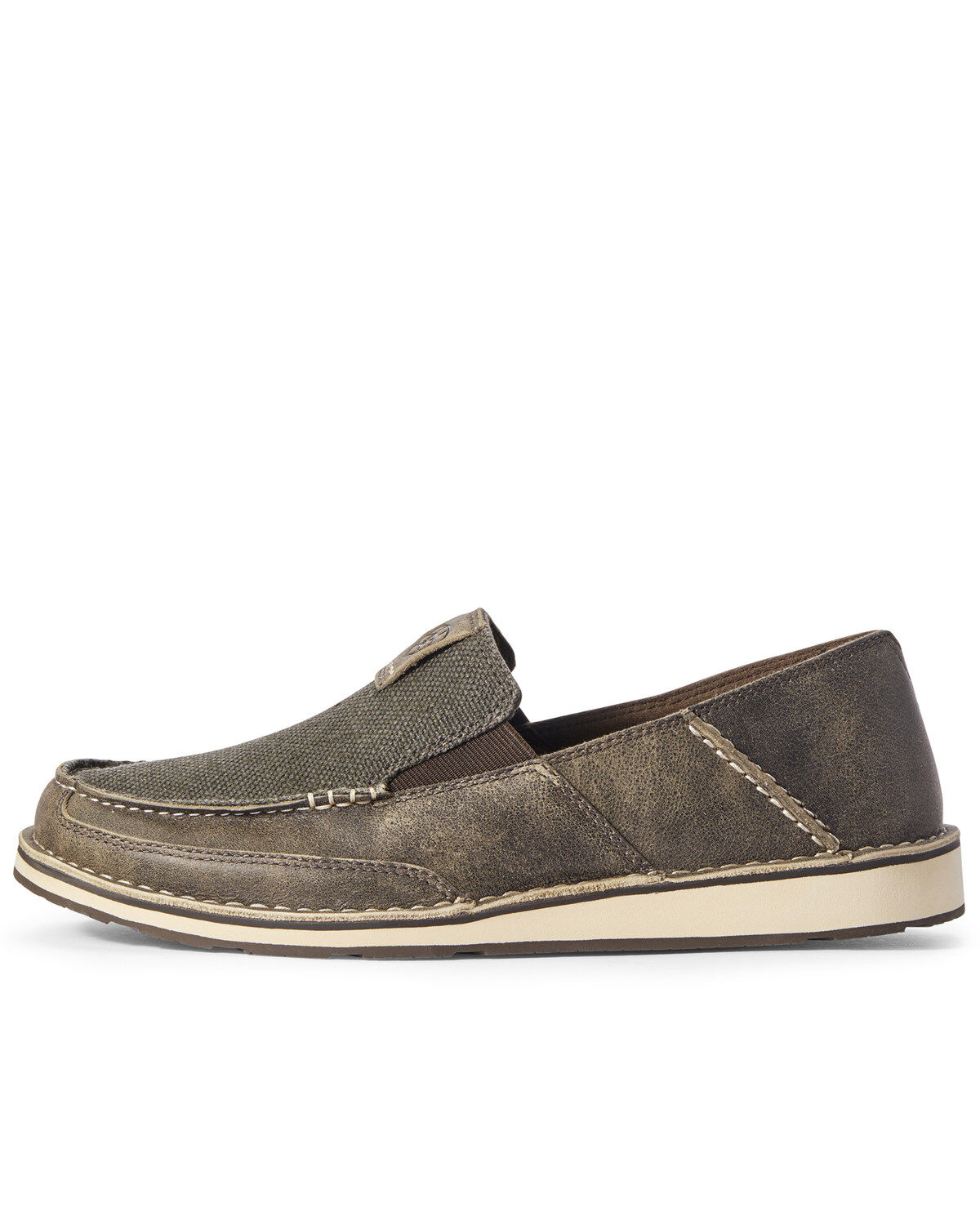 Image #2 - Ariat Men's Gray Noir Cruiser Shoes - Moc Toe, , hi-res