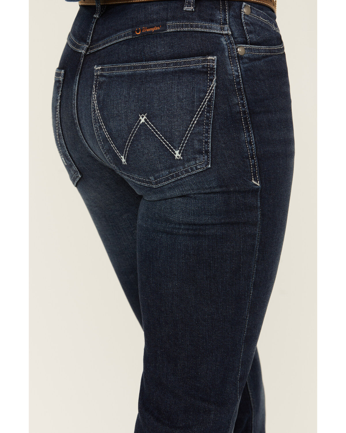 Image #4 - Wrangler Women's Willow Dark Wash Mid Rise Ultimate Riding Trouser Jeans, Dark Wash, hi-res