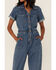 Image #2 - Show Me Your Mumu Women's Denim Cannon Jumpsuit, , hi-res