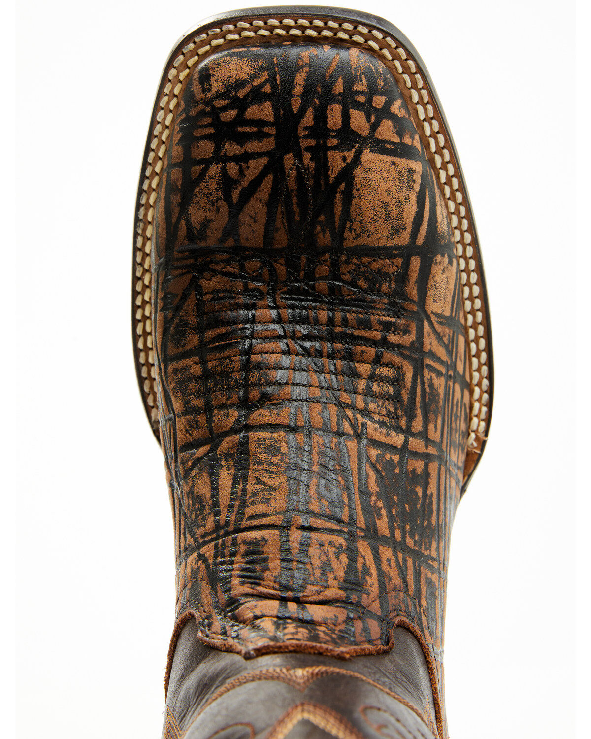 Image #6 - Cody James Men's McBride Western Boots - Broad Square Toe, Cognac, hi-res