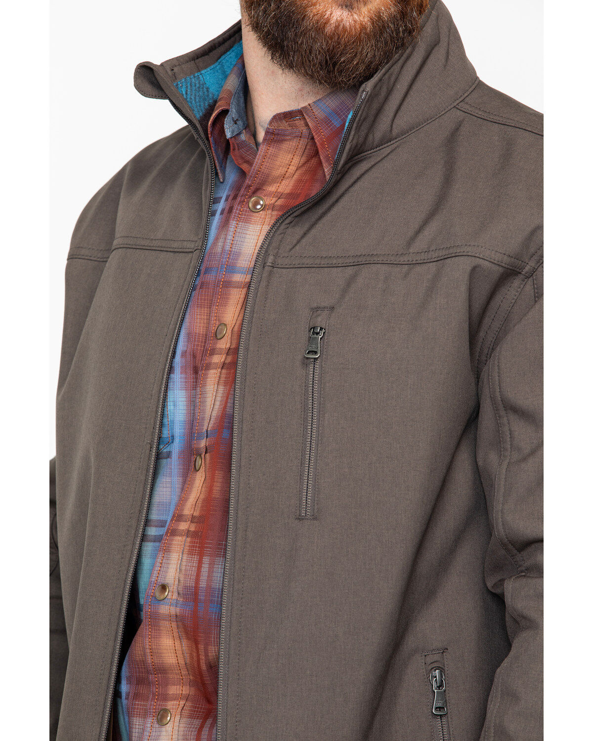 Image #4 - Cody James Core Men's Poly Zip-Up Steamboat Softshell Jacket, , hi-res