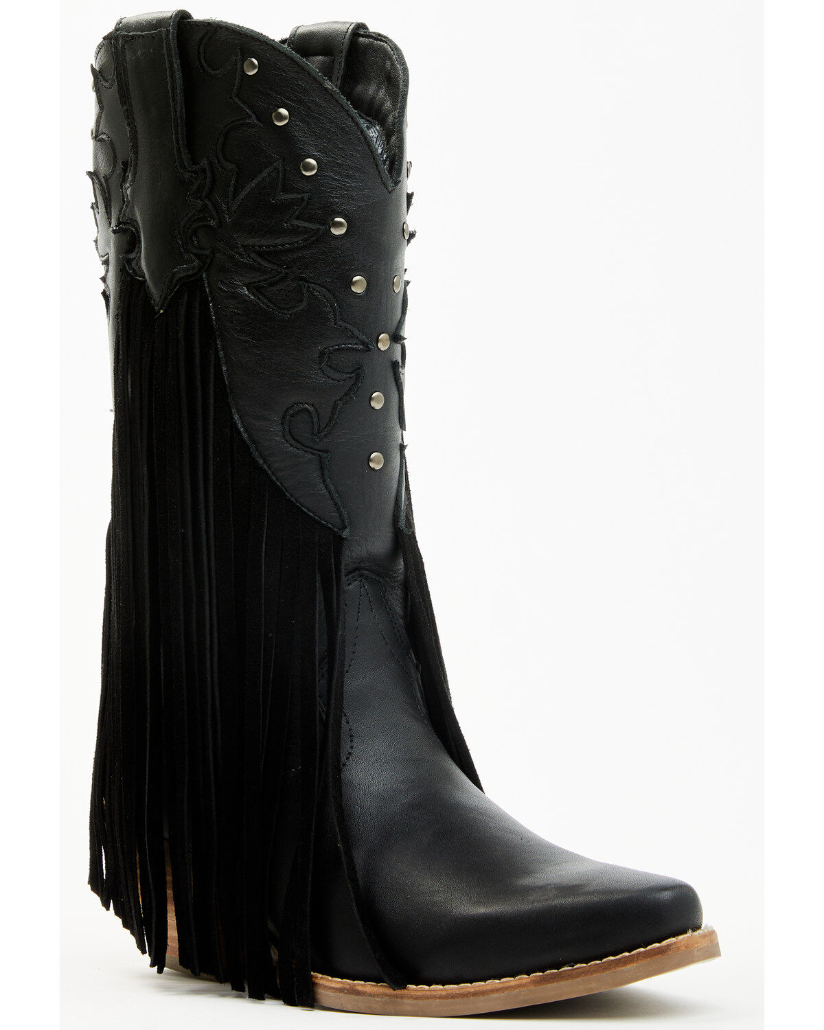 Image #1 - Dingo Women's Hoedown Fringe Western Boots - Round Toe, , hi-res