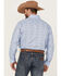 Rock & Roll Denim Men's Allover Medallion Print Long Sleeve Button Down Western Shirt , Blue, hi-res