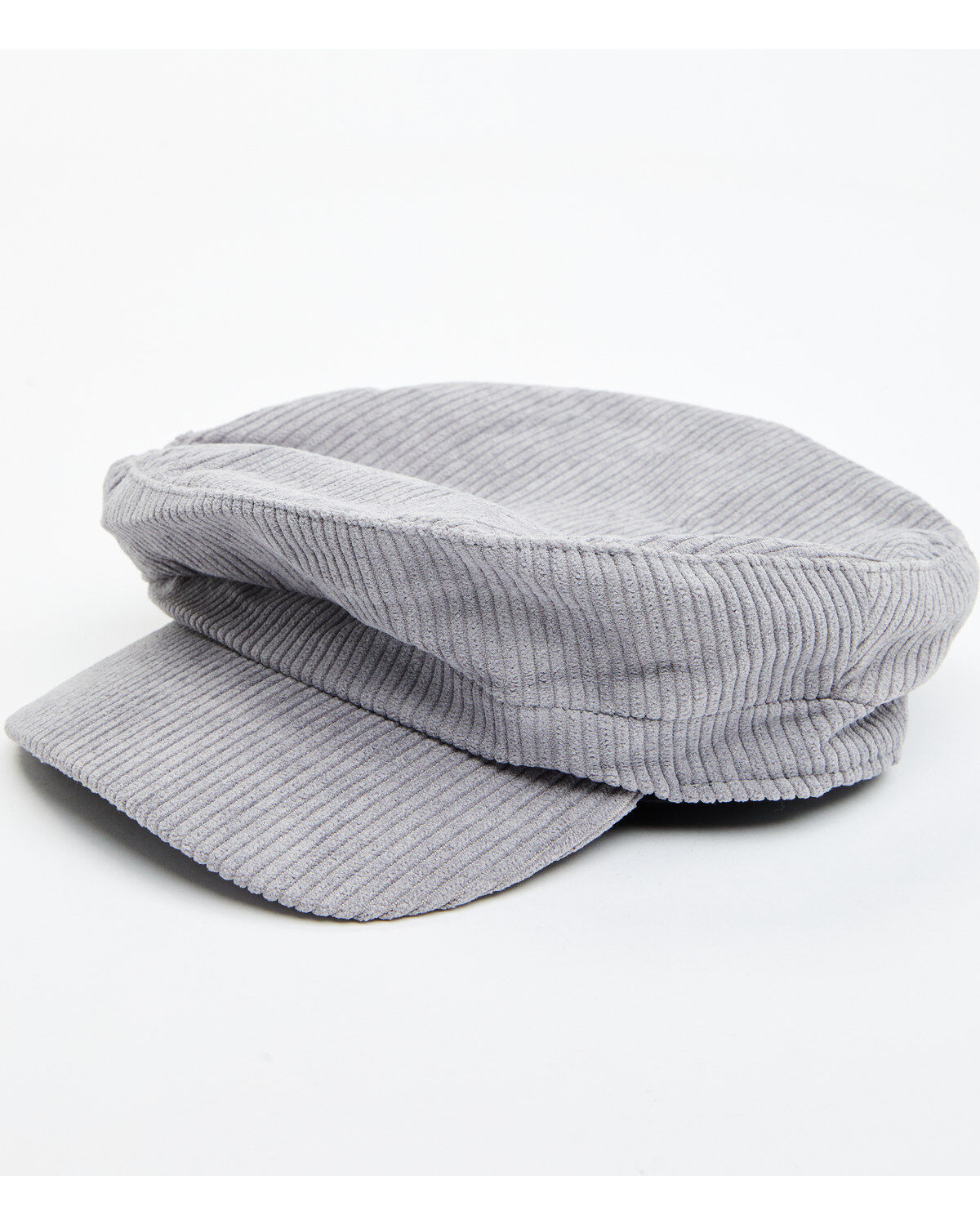 Image #1 - Cleo + Wolf Women's Corduroy Lieutenant's Cap, Grey, hi-res