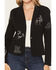 Image #3 - Blue B Women's Western Embroidered Blazer, Black, hi-res