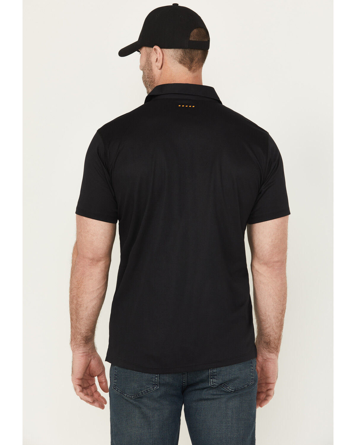Image #4 - Ariat Men's Rebar Foreman Short Sleeve Polo Shirt, Black, hi-res