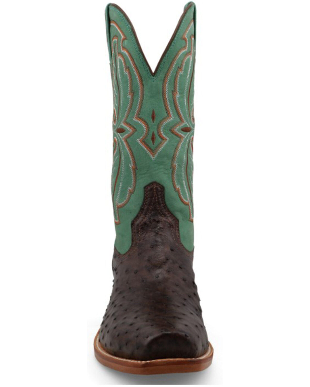 Image #4 - Twisted X Men's Reserve Exotic Full Quill Ostrich Western Boots - Square Toe, Jade, hi-res