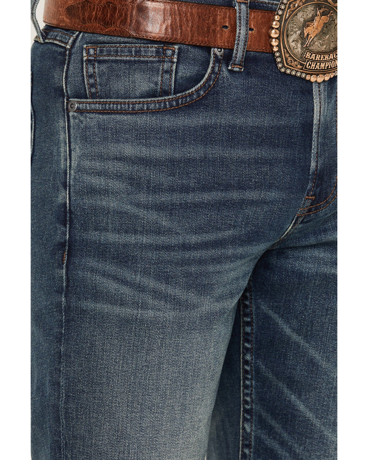 Image #2 - Cody James Men's Brooks Wash Jackson Slim Straight Stretch Denim Jeans, Dark Wash, hi-res