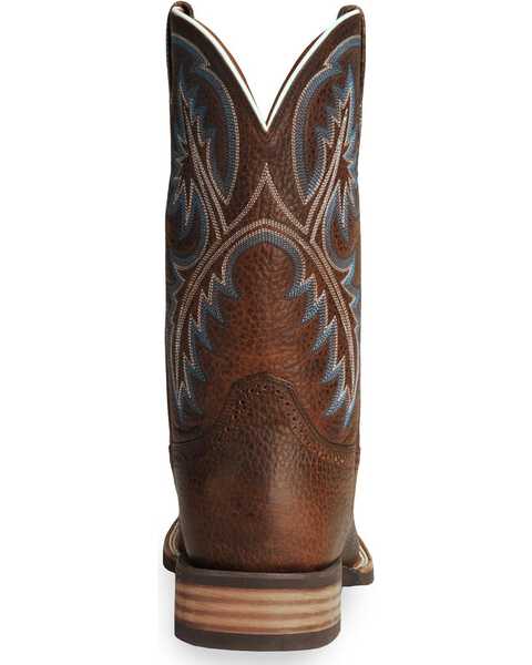 Ariat Men's Quickdraw Performance Western Boots - Broad Square Toe, Brown, hi-res