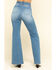 Flying Tomato Women's Denim Tie Front Flare Jeans , Blue, hi-res